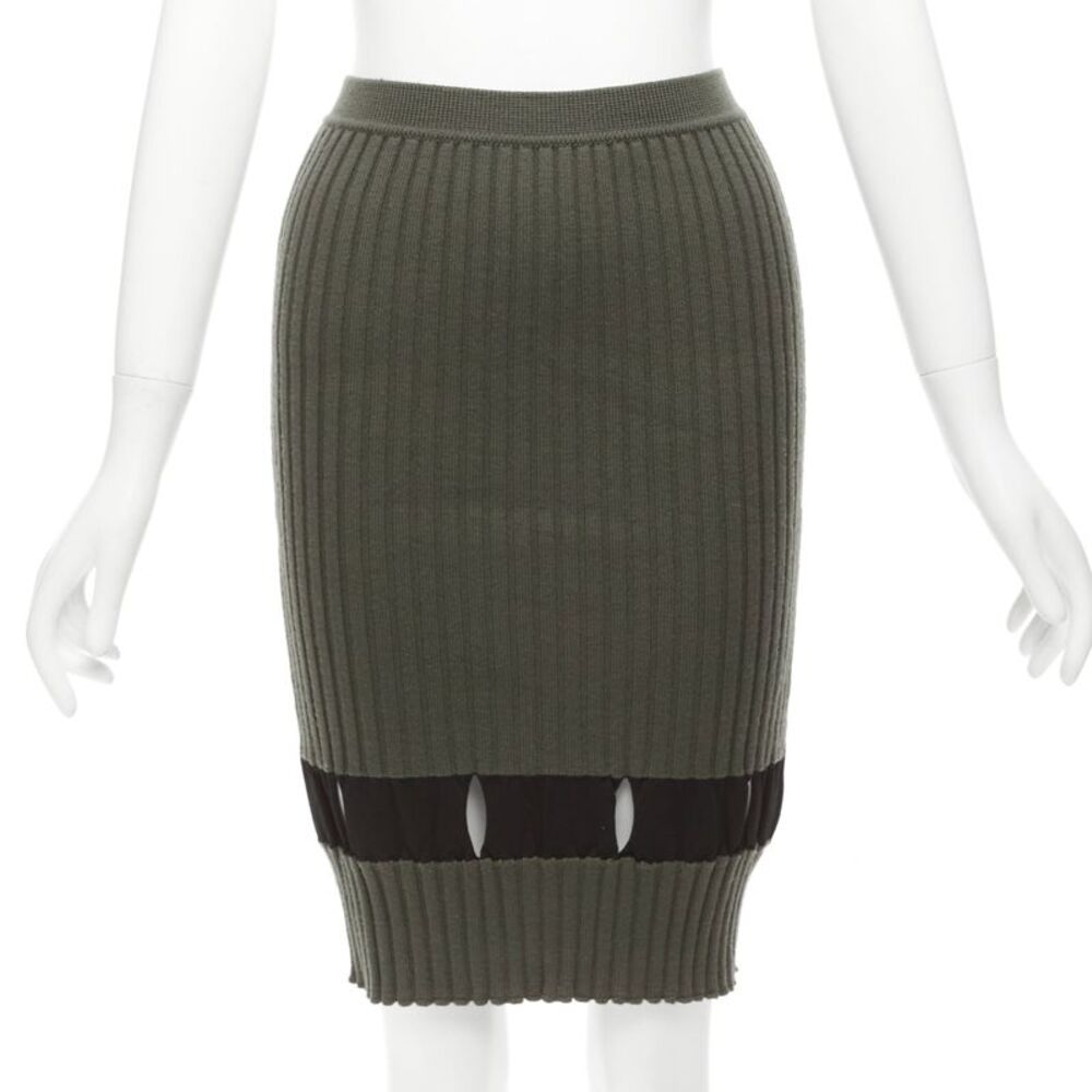 Alexander Wang Cut Out Pencil Knee Skirt